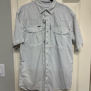 Poncho Western - S Regular - Blue/White Stripe